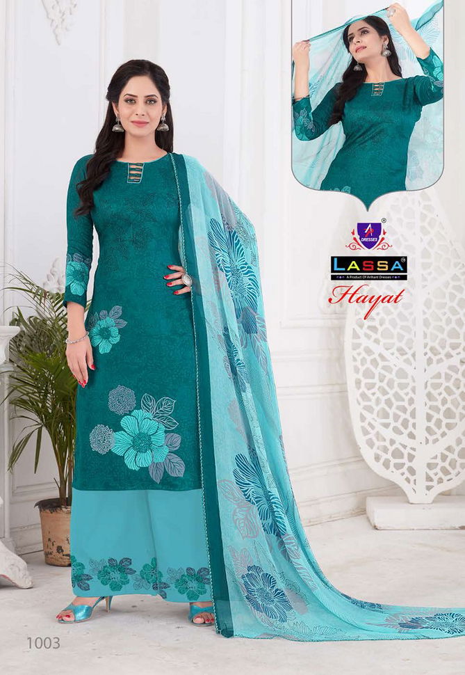 Arihant Lassa Hayat Printed Cotton Casual Wear Dress Material Collection
