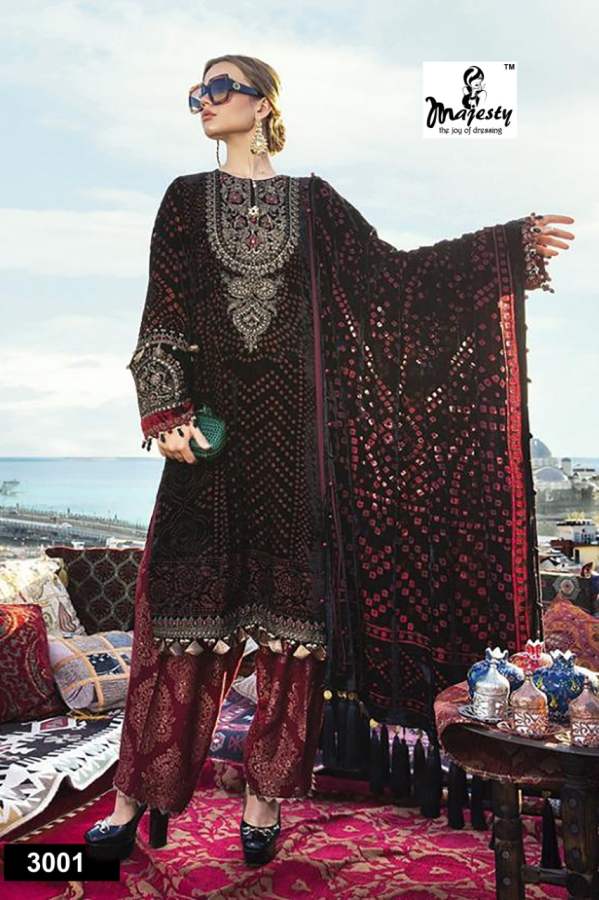 Majesty Maria B Hit 3 Latest Fancy Designer fancy Casual Wear Jam Cotton Pakistani Salwar Suits Collection
