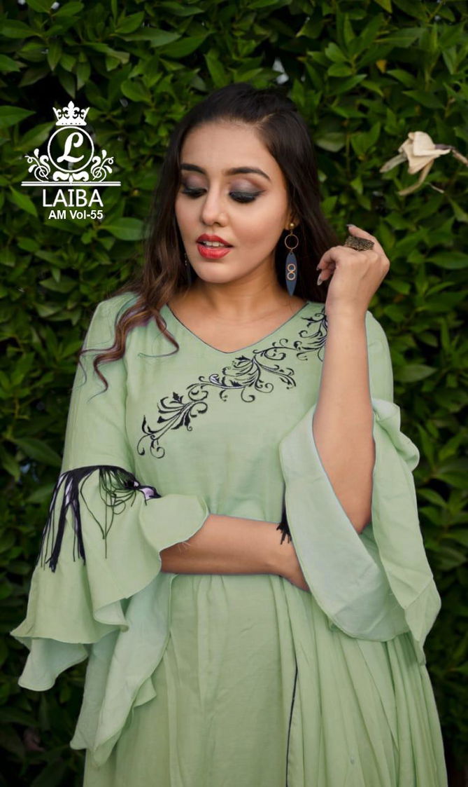 Laiba Formal Cotton Edition 55 Casual Wear Fancy Designer Pure Cotton flex Top Readymade Collection