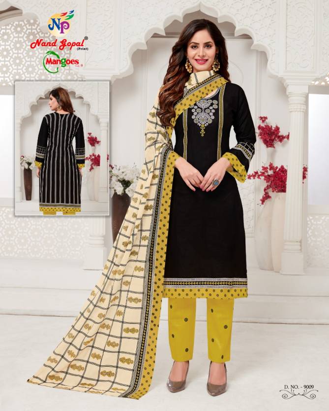 Nand Gopal Mangoes 9 Latest Pure Cotton Full Printed Designer Dress Material Collection 