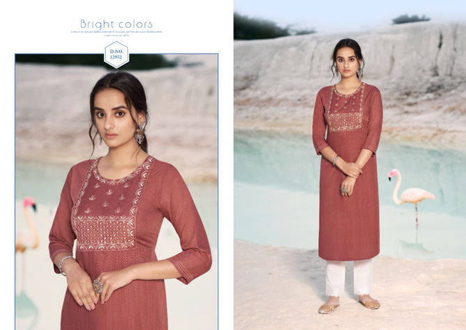 Kalaroop Shahi Designer Ethnic Wear Rayon Latest Kurti Collection