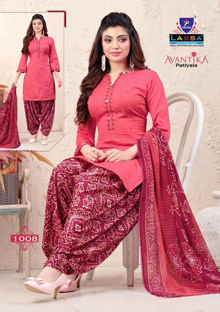 Arihant Lassa Avantika Latest fancy Designer Regular Casual Wear Printed Patiyala Dress Material Collection
