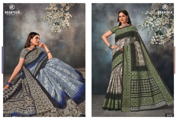 Mother India Vol 50 By Deeptex Daily Wear Cotton Sarees wholesale catalog Surat
