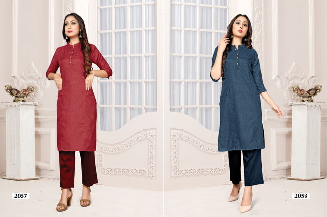 NEHA NIYA NX Latest Designer Pure Soft Cotton Regular Casual Wear Kurtis With Bottom Collection