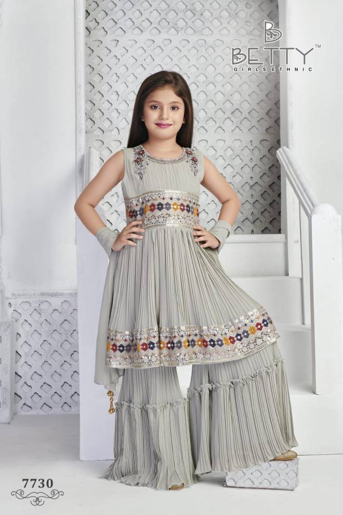 Betty 7730 Girls Ethnic Sharara Suits Kids Catalog
