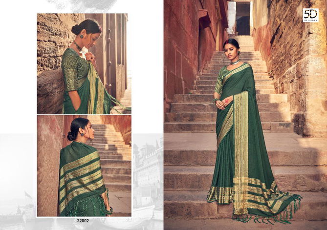 5D NIRMALA Latest Fancy Designer Festive Wear Jacquard With Sarvosky Pallu Saree Collection