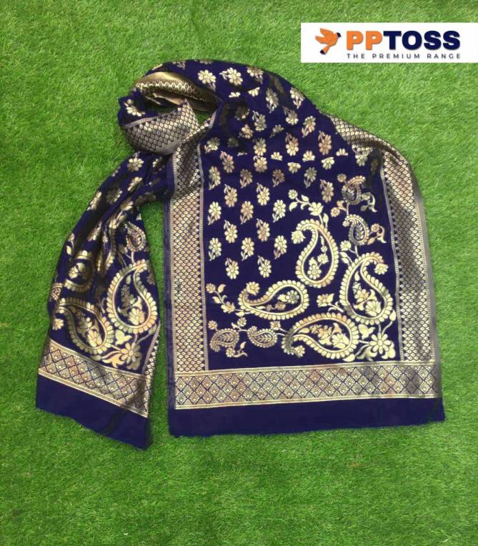 Pptoss Banarasi SIlk Dupatta 2 Fancy Latest Designer Festive Wear  
Banarasi Silk Dupatta Collection
