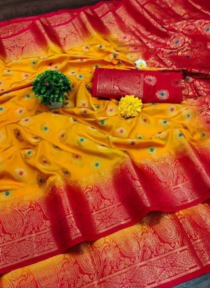 Meera 92 Fancy Festive Wear Wholesale Banarasi Silk Sarees