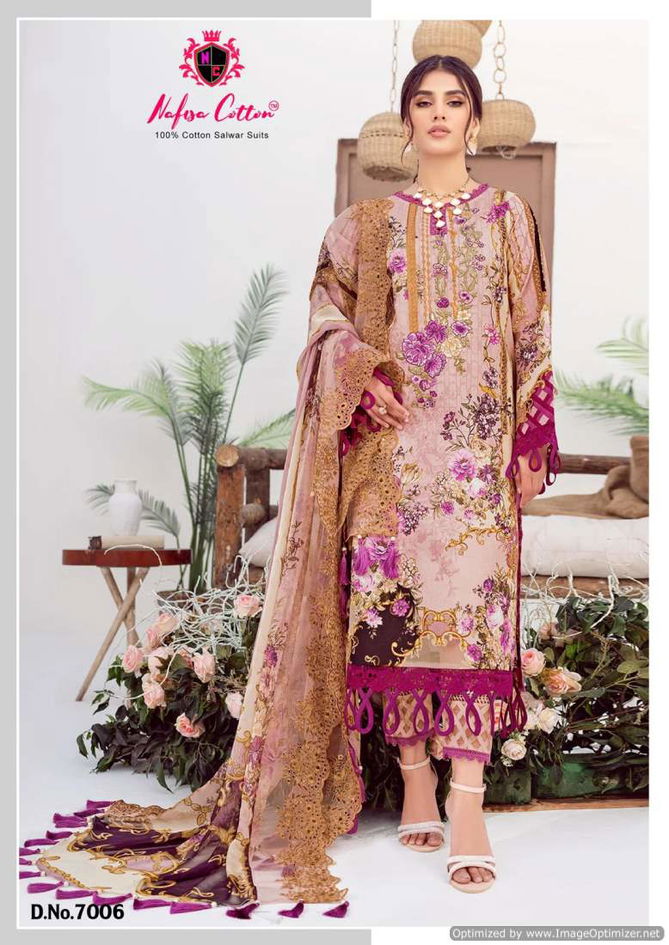 Safina Vol 7 By Nafisa Designer Karachi Cotton Dress Material Wholesale Market In Surat