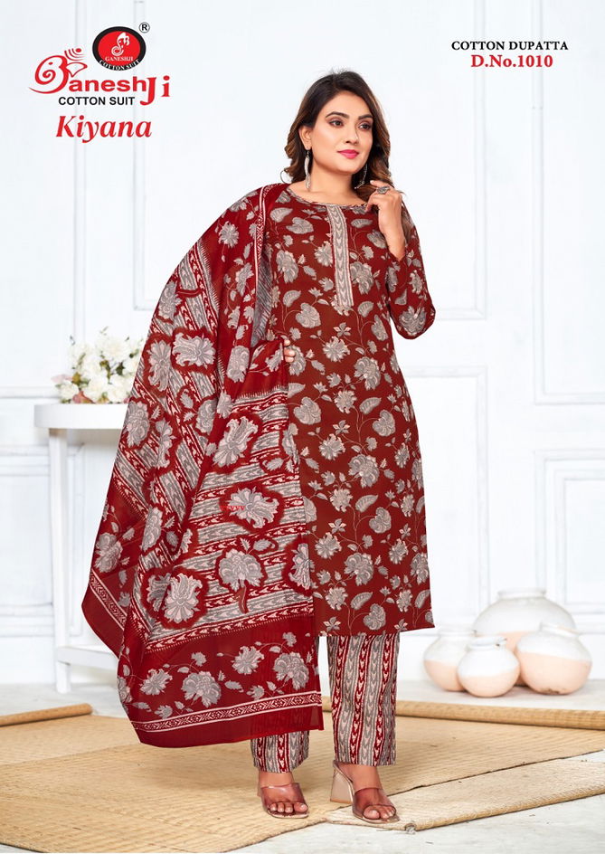 Kiyana Vol 1 By Ganeshji Indo Cotton Ladies Dress Material Wholesale Market In Surat