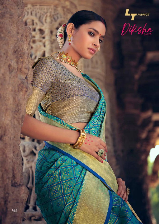 Lt Diksha 2 Latest Fancy Designer Casual Wear Patola Silk Saree Collection
