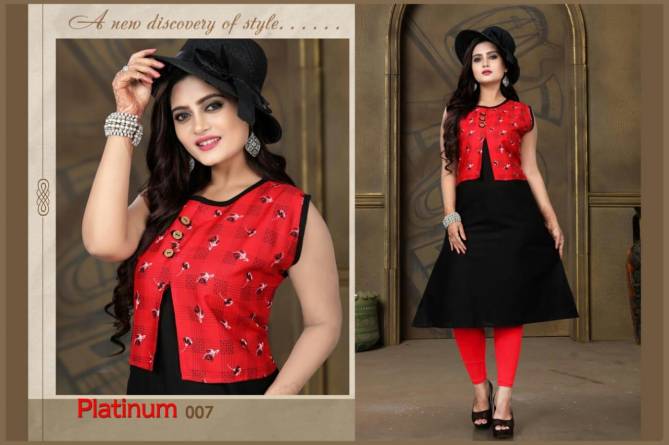 Trendy Aagya Platinum 1 latest Fancy Ethnic Wear Designer Rayon Kurtis Collection