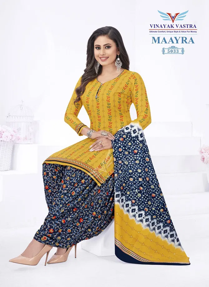 Vinayak Vastra Maayra Vol 2 Printed Dress Material Catalog
