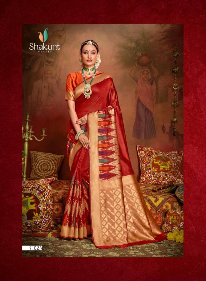 SHAKUNT PAARO Latest Designer Wedding Wear Fancy Silk saree Collection
