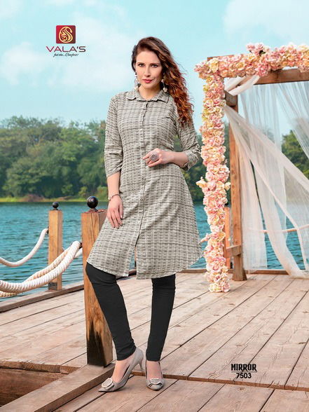 Valas Mirror Latest Designer Pure Soft Cotton Regular Casual Wear Kurtis Collection
