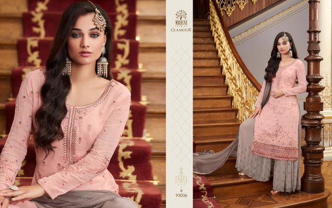 MOHINI GLAMOUR Latest Fancy Designer Festive Wear Georgette Embroidered with Handwork Sleeve work with Santun inner Salwar Suit Collection

 