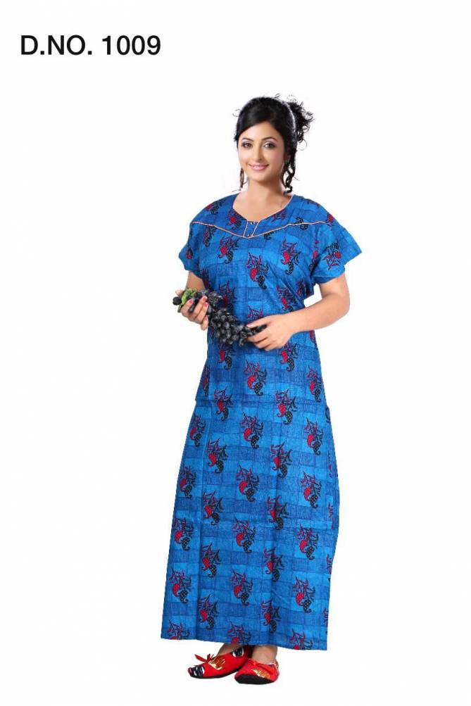 Ft 1009 Pure Cotton Print Casual Wear Nighty Collection

