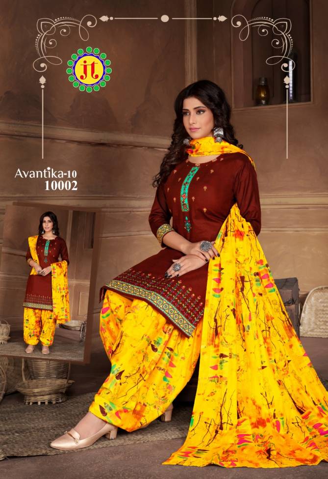 Jt Avantika 10 Latest fancy Regular Wear Printed Readymade Salwar Suit Collection
