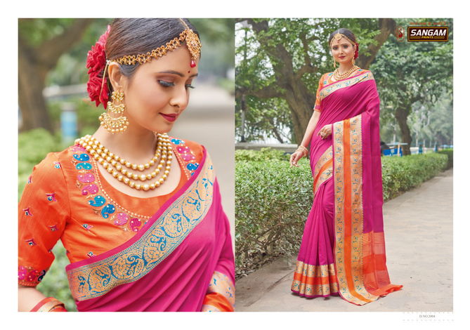 Sangam Bansuri 2 Exclusive Latest festive Wear Handloom Silk Designer Saree Collection