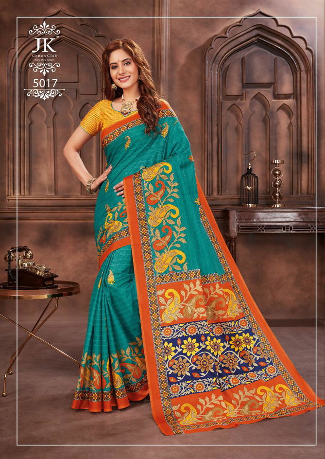 Jk Tulsi Avantika Vol 5 Latest Printed Cotton Regular Wear Saree Collection 