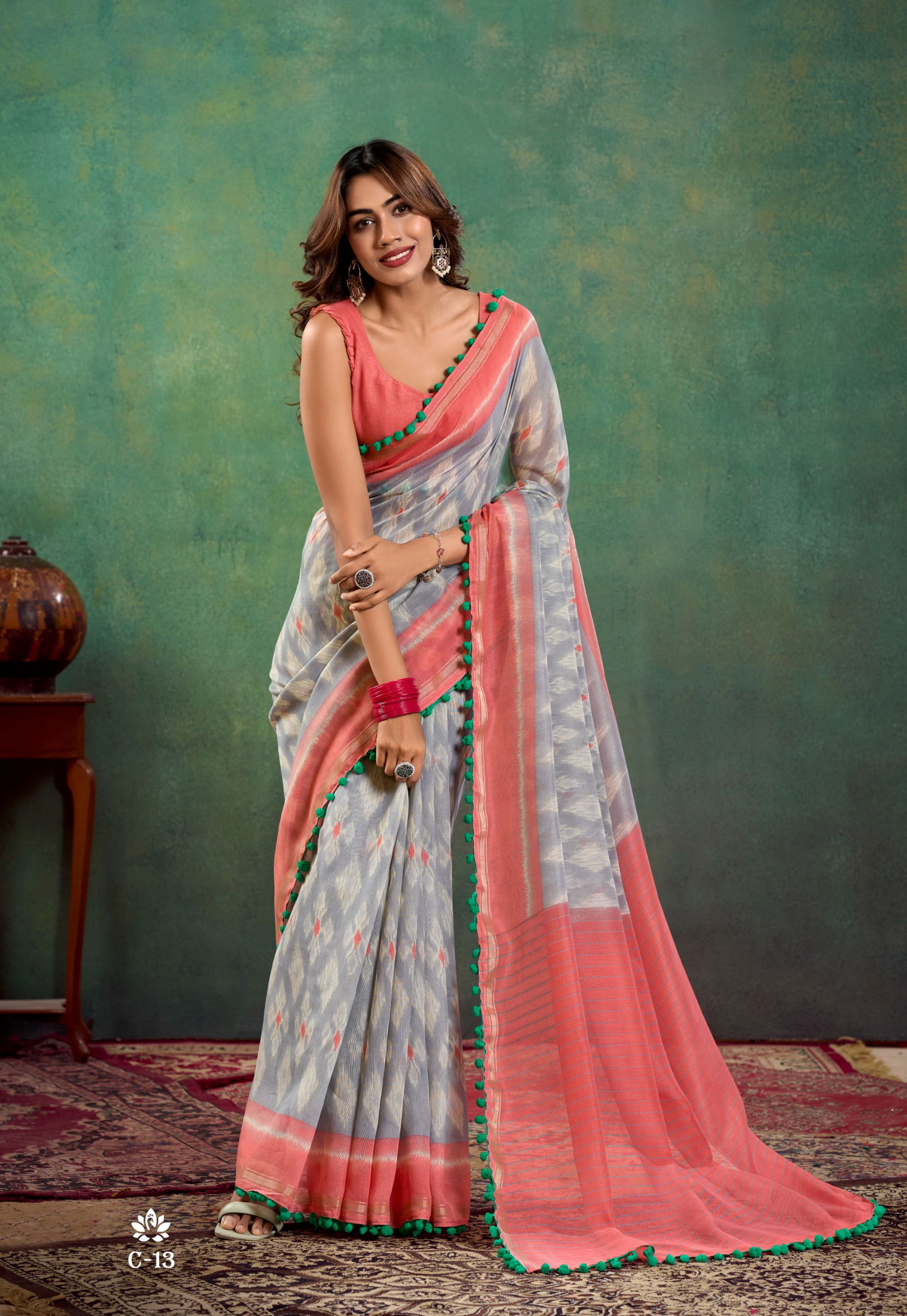 Pumpum 13 By Sr Mul Mul Cotton Daily Wear Saree Exporters In India