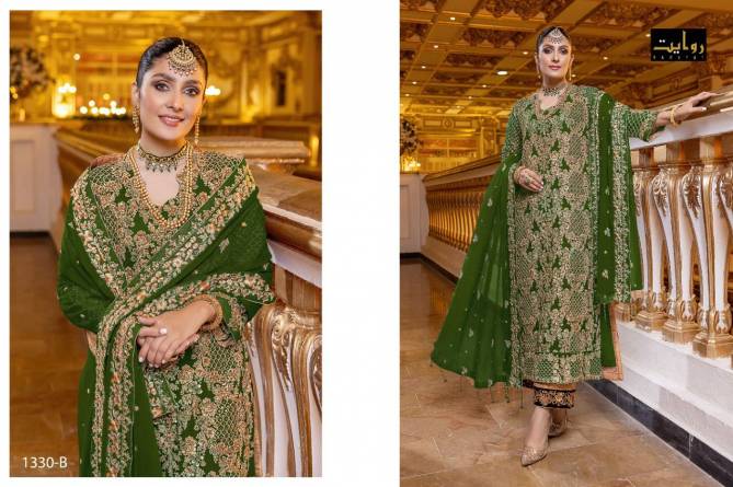 Rawayat Azure Special Heavy Wedding Wear Georgette Pakistani Salwar Kameez Collection