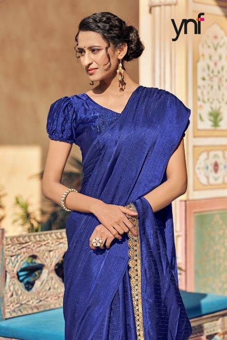 Ynf Bollywood Satin Fancy Party Wear Satin Silk Stylish Saree Collection
