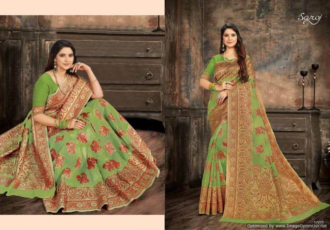 Saroj Rajvanshi Exclusive Designer Printed Festive Wear Cotton Silk Saree Collection