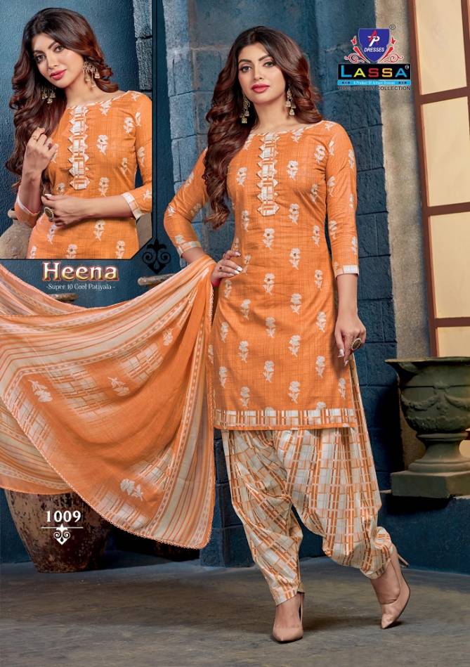 Arihant Lassa Heena Super 10 Cool Patiala Casual Wear Printed Cotton Dress Material Collection
