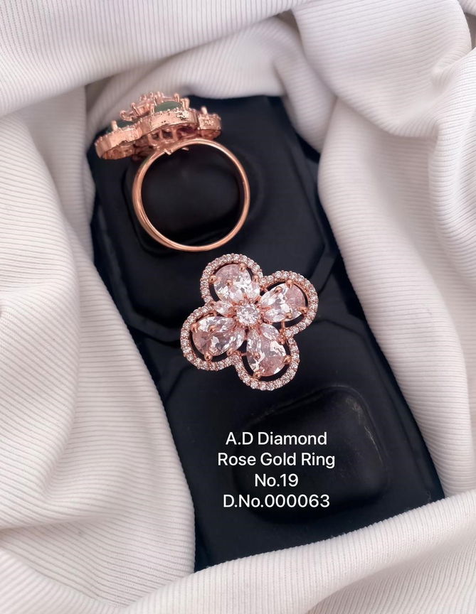 AD Rose Gold Ring  Exporters in India