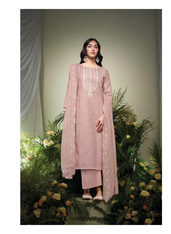 Varya By Ganga Linen Jacquard Designer Dress Material Wholesalers In Delhi