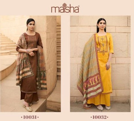 MASKEEN Latest Fancy Designer Casual Wear Fine Pure Cotton With Print And Embroidery Work Readymade Salwar Suit Collection