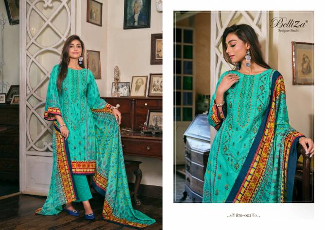 Binsaeed Vol 2 By Belliza 870-001 To 008 Dress Material Suppliers In India
