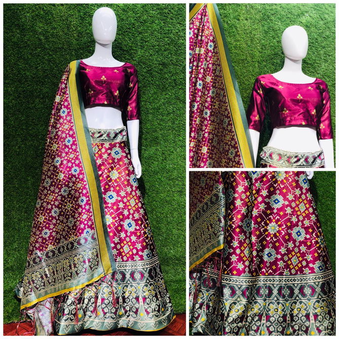 KHUSHBOO NAVRATRI VOL-1 DESIGNER PARTY WEAR NAVRATRI SPECIAL PATOLA LEHENGA CHOLI COLLECTION 