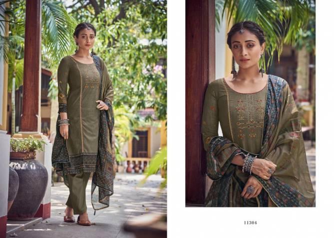 Deepsy Panghat 14 Pure cotton Print With Embroidery Work Designer Dress Material Collection
