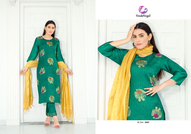 Vredevogel Reewa Fancy Designer Festive Wear Silk Latest Ready Made Collection