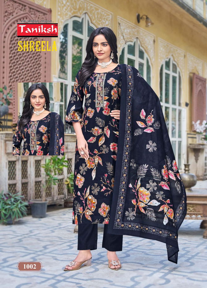 Shreela Vol 1 By Taniksh Printed Kurti With Bottom Dupatta Suppliers In India