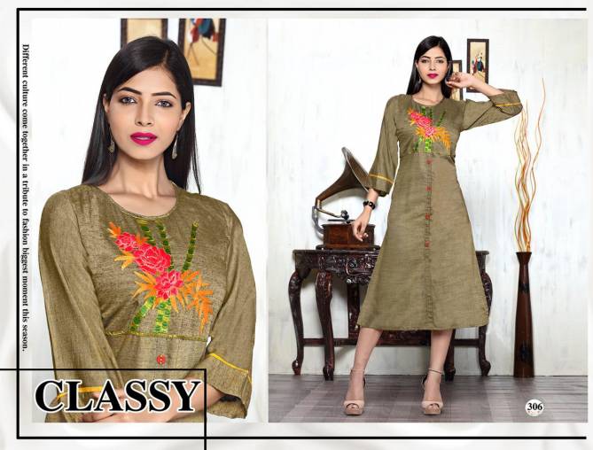 Trendy Melody 2 Heavy Rayon Hot Fix Butta Work Latest Designer Party Wear Stylish Kurtis Collections