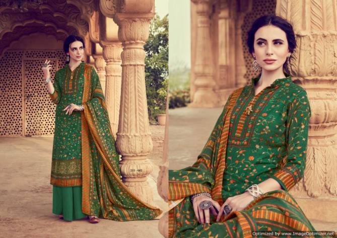 Zulfat Winter Affair 2 Latest Designer Pure Pashmina Digital Style Print Designer Dress Material With Four Side Lace Dupatta 