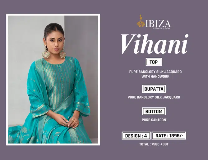 Vihani By Ibiza Banglory Silk Jacquard Salwar Kameez Orders In India