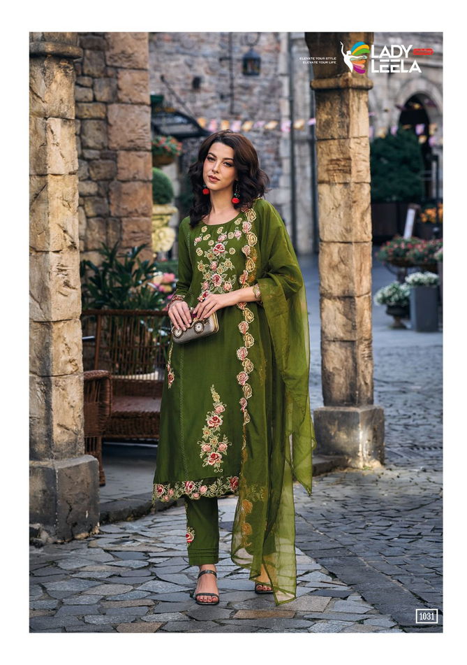 Shiddat By Lady Leela Heavy Embroidered Kurti With Bottom Dupatta