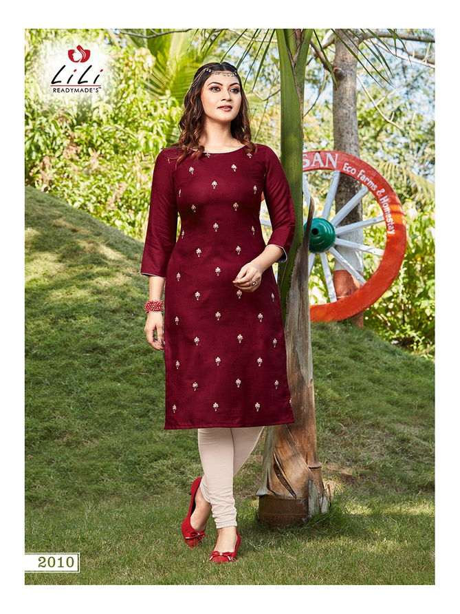 Lili Ayesha Latest Designer Casual Wear Slab Cotton Kurtis Collection
