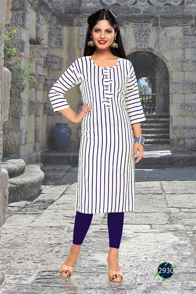 Trendy Shivi 1 Latest Fancy Regular Casual Wear Rayon Printed Designer Kurtis Collection
