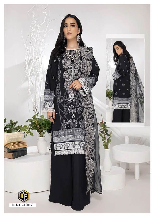 Roha Black And White Vol 1 By Keval Karachi Cotton Pakistani Readymade Suits Wholesale Online