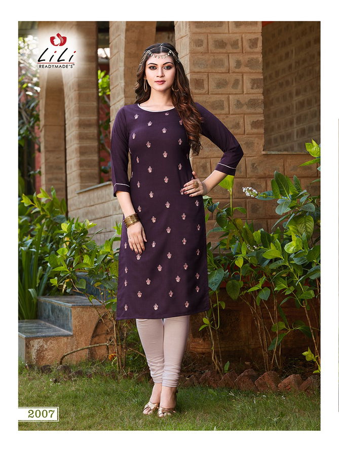 Lili Ayesha Latest Designer Casual Wear Slab Cotton Kurtis Collection
