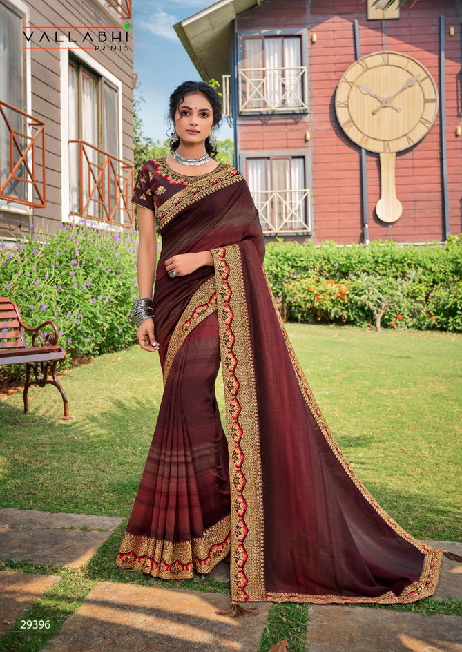 VALLABI PRINTS GANISKA Latest Fancy Designer Heavy Festive Wear Vichitra Silk Printed Saree Collection