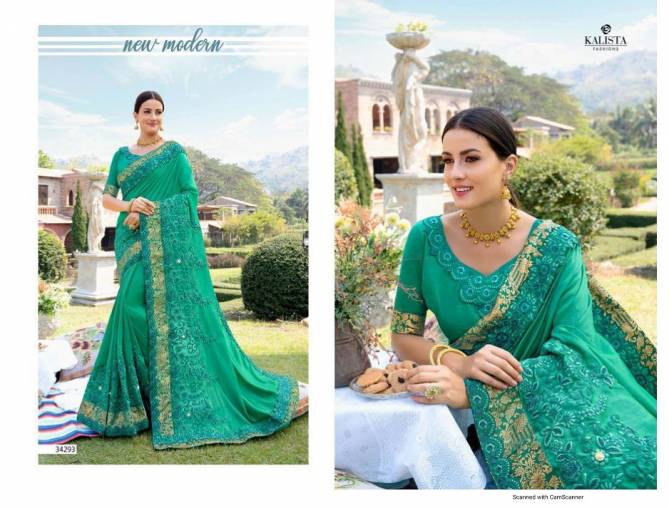 Kalista Sana Latest Fancy Designer Festive Wear Rangoli Silk Saree Collection

