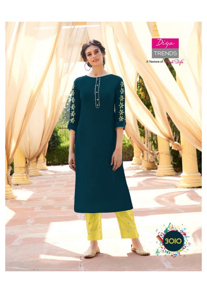 Forever 3 Latest Fancy Designer Ethnic Wear Classy Look Stylish Kurti With Bottom Collection
