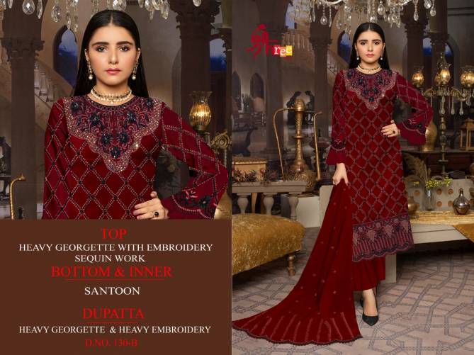 Shree Tex 130 Series Latest Fancy Designer Heavy Festive Were Georgette Pakistani Salwar Suits Collection
