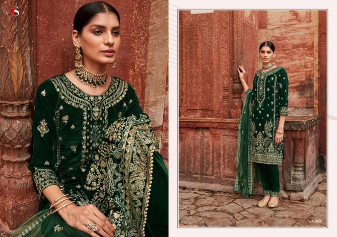 Deepsy Tahjib 13001 Series Velvet Pakistani Salwar Suit Wholesale Online